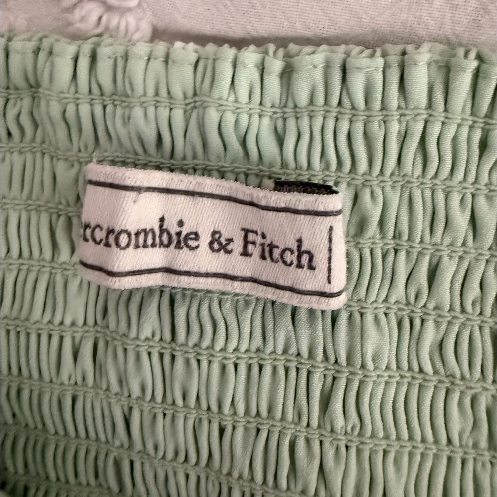 Abercrombie & Fitch Mint Smocked Dress - Picture 4 of 14